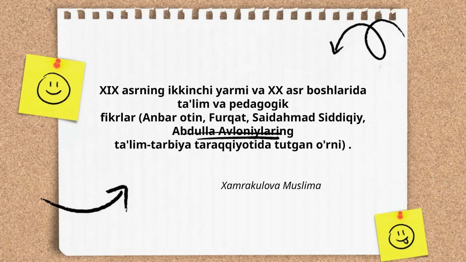 Ta'lim va Pedagogik Fikrlar