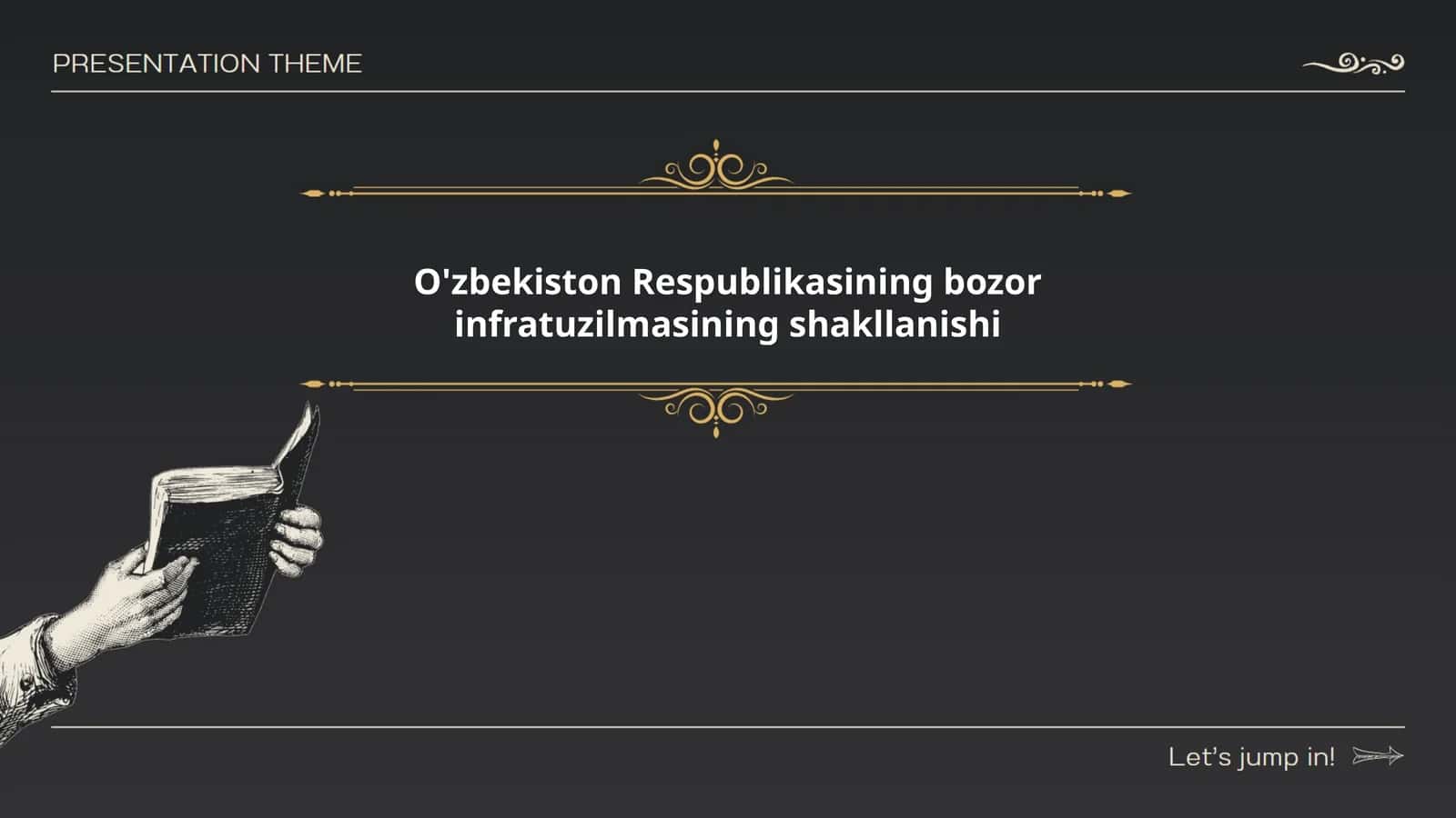 O'zbekiston Respublikasining bozor infratuzilmasining shakllanishi