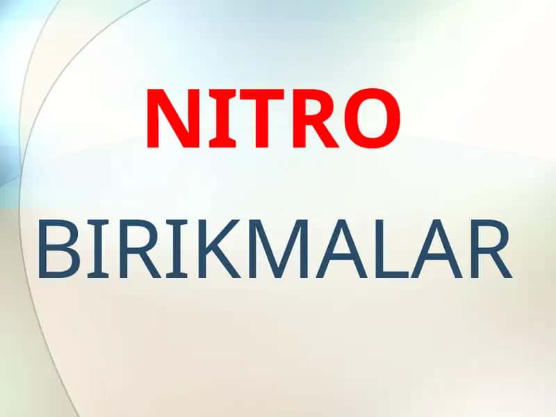 Nitro birikmalar