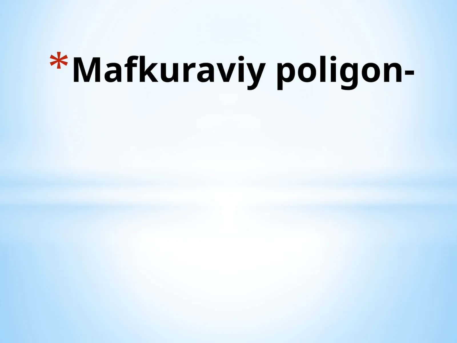 Mafkuraviypoligon