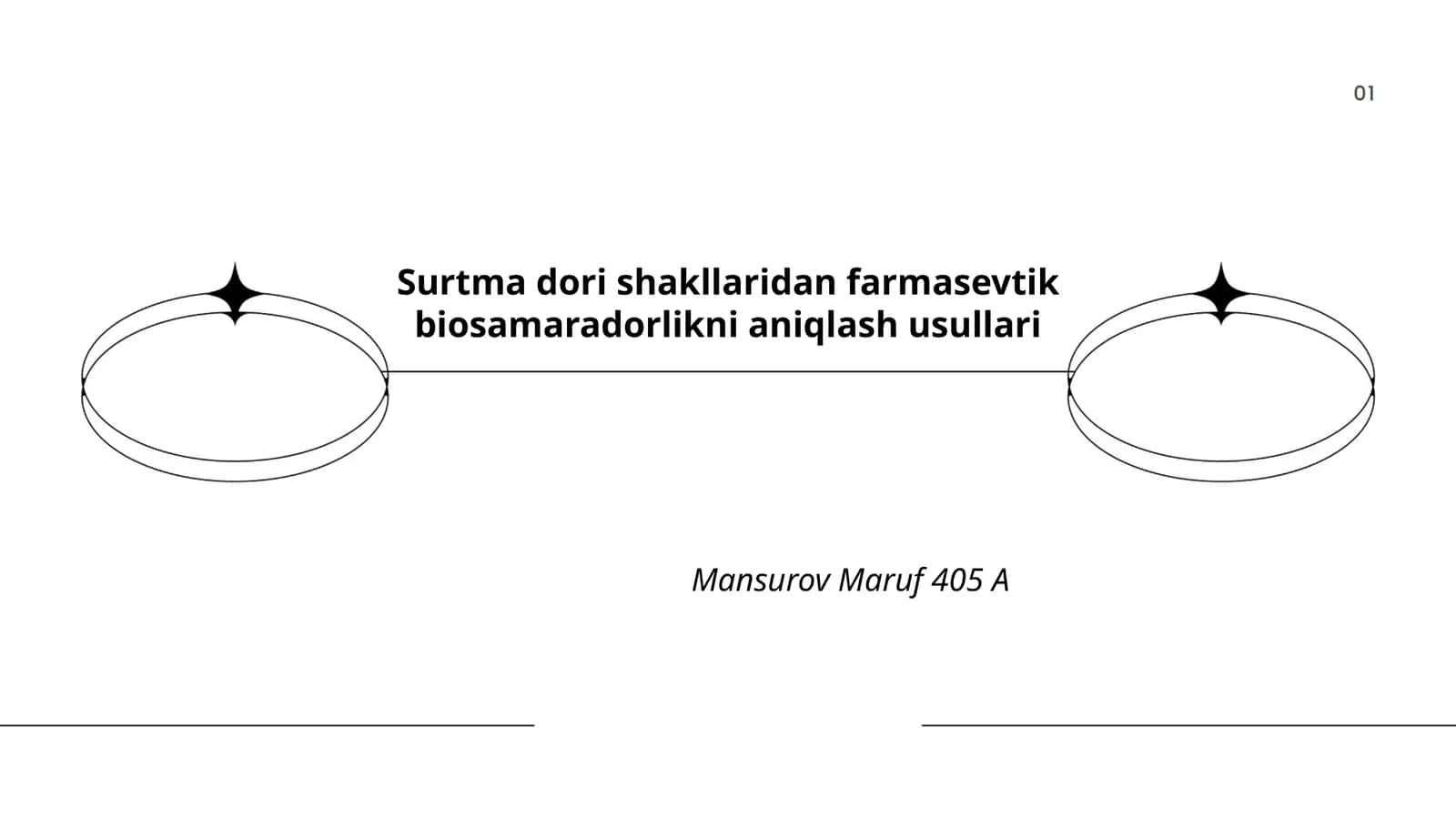 Surtma dori shakllaridan farmasevtik biosamaradorlikni aniqlash usullari