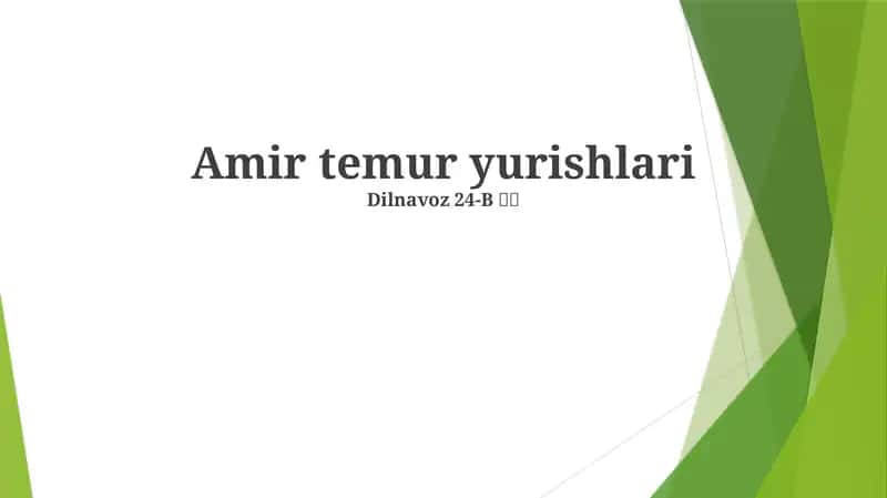 Amir Temur yurishlari