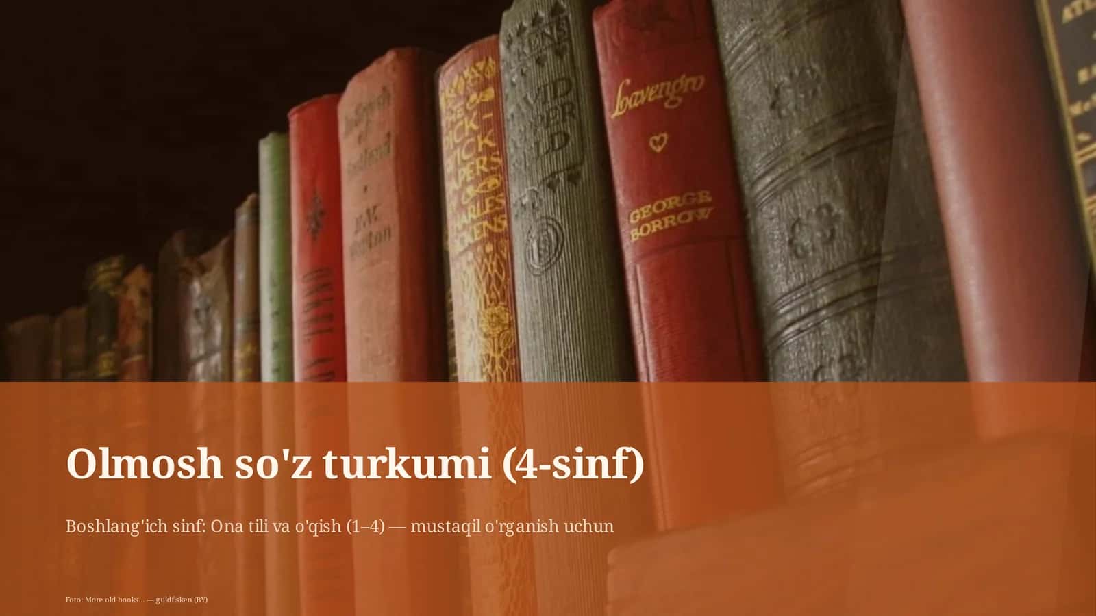 Olmosh so'z turkumi (4-sinf)