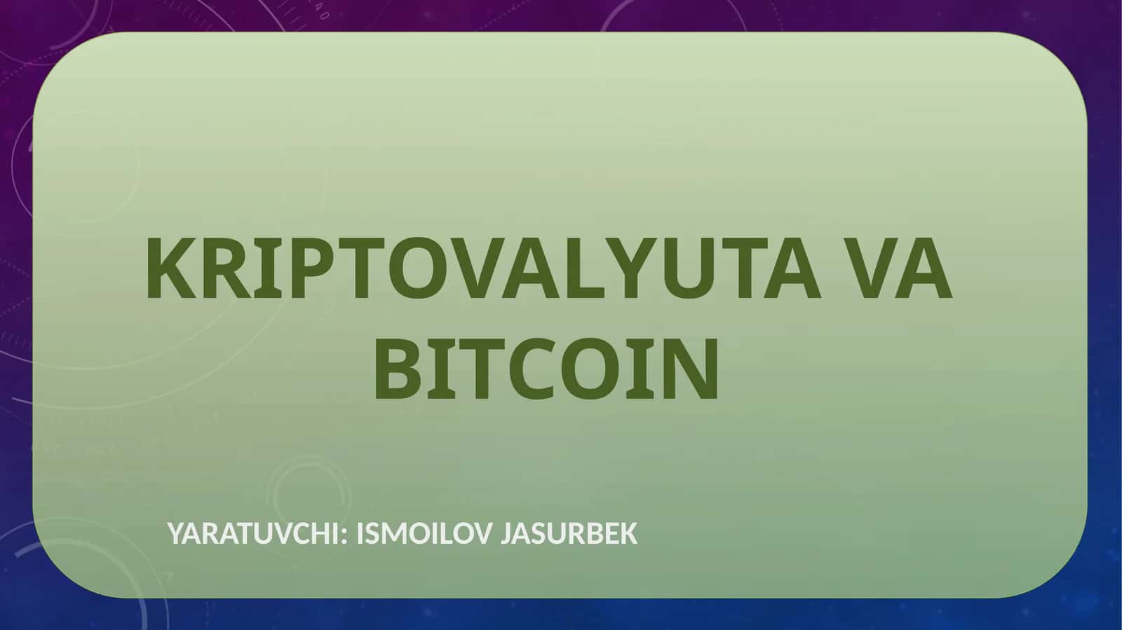 Kriptovalyutavabitcoin