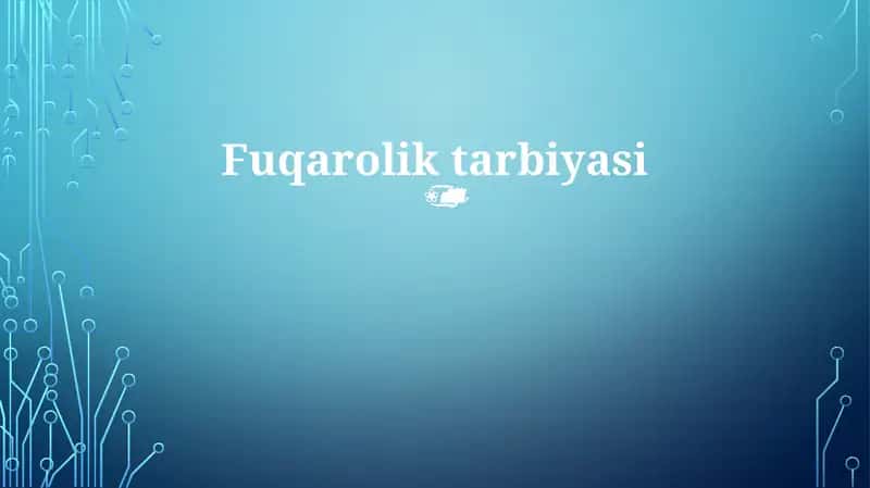 Fuqarolik tarbiyasi