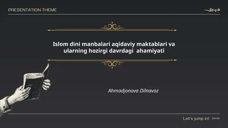 Islom dini manbalari aqidaviy maktablari va ularning hozirgi davrdagi ahamiyati