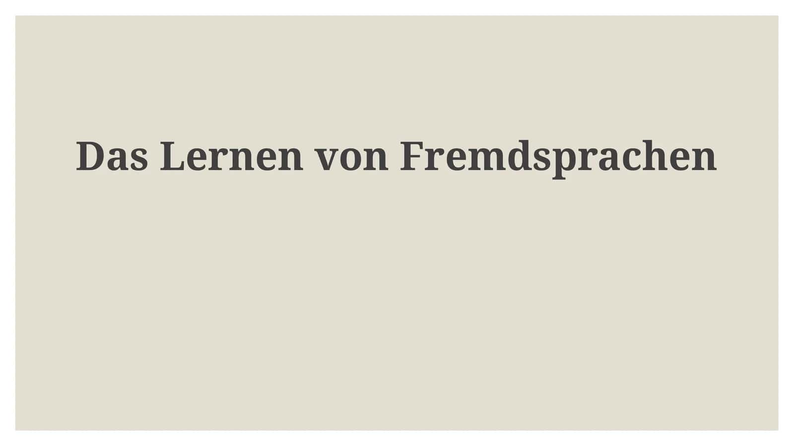 DasLernenvonFremdsprachen