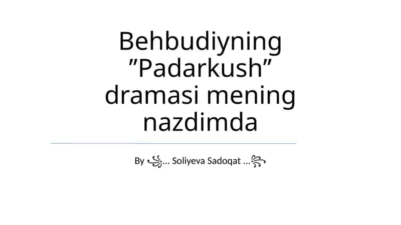 Padarkush drama