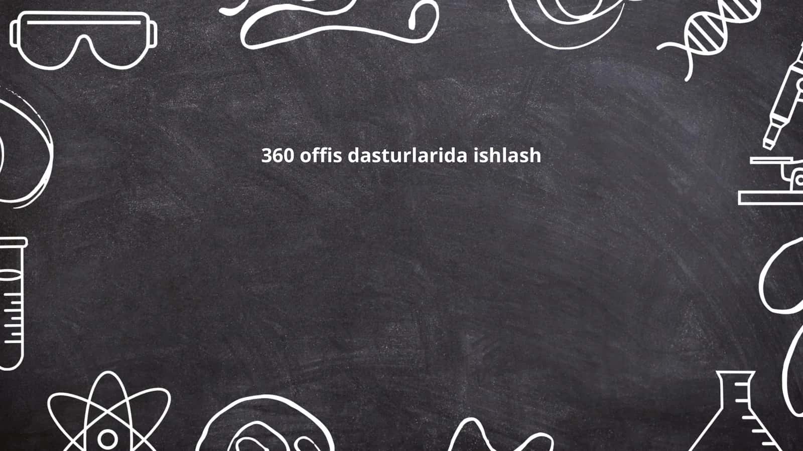 Microsoft Word dasturida matn tahrirlash