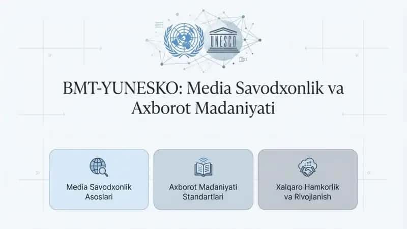 BMT YUNESKO. MEDIA SAVODXONLIG AXBOROT MADANIYATI