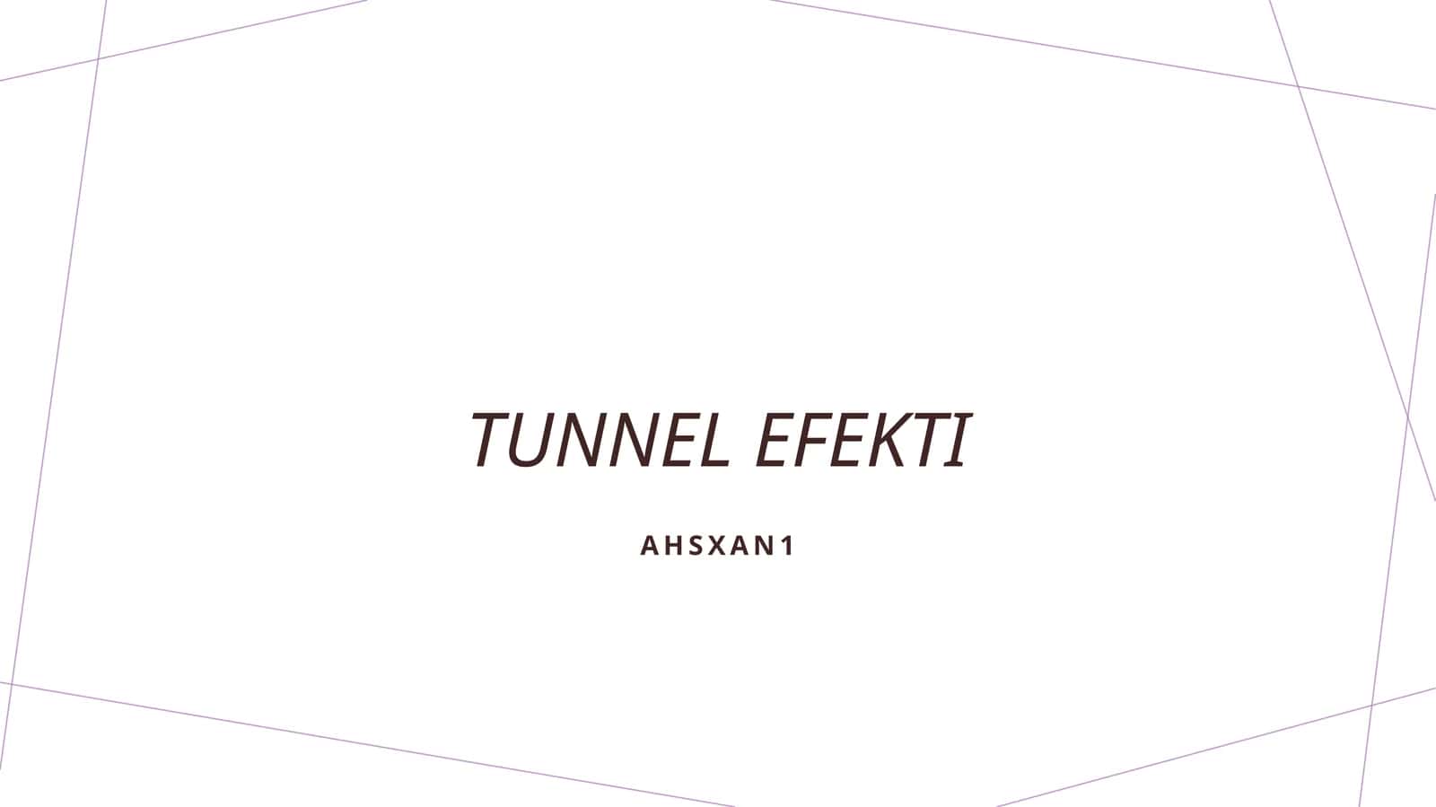 Tunnel efekti