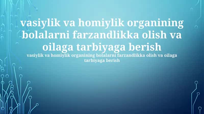 Ta'lim va tarbiya