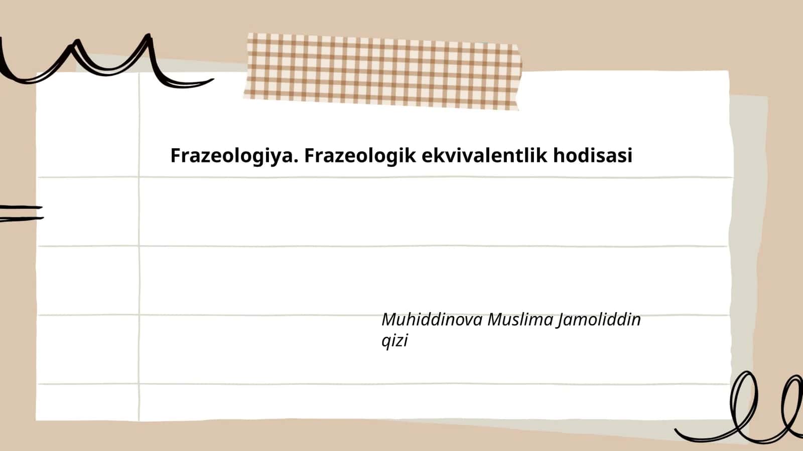 Frazeologik birliklar