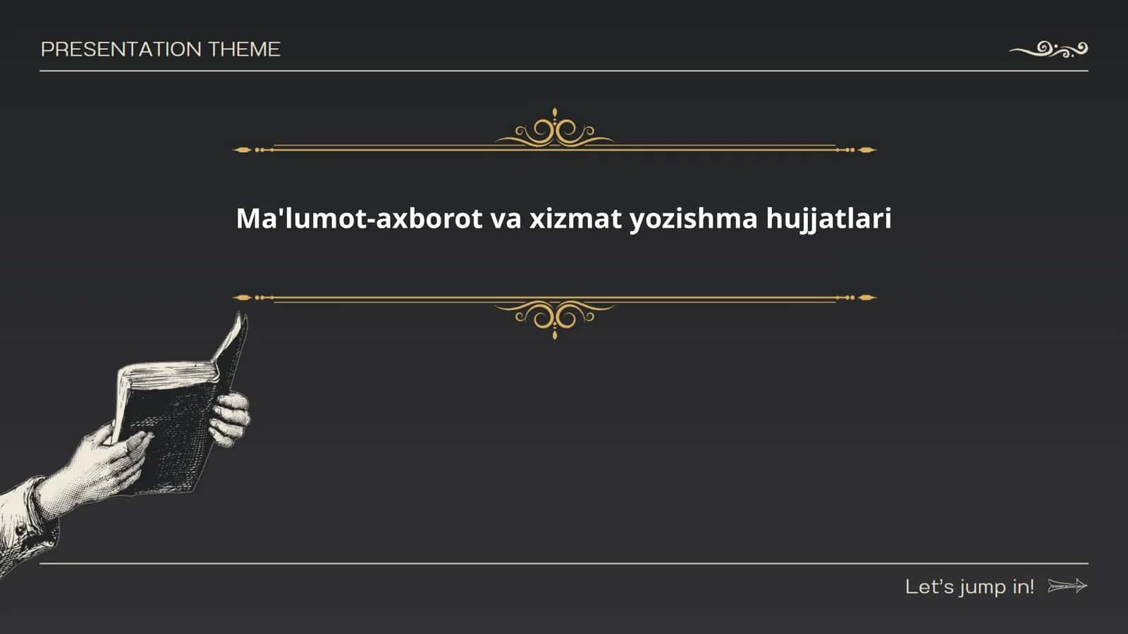 Ma'lumot-axborot va xizmat yozishma hujjatlari