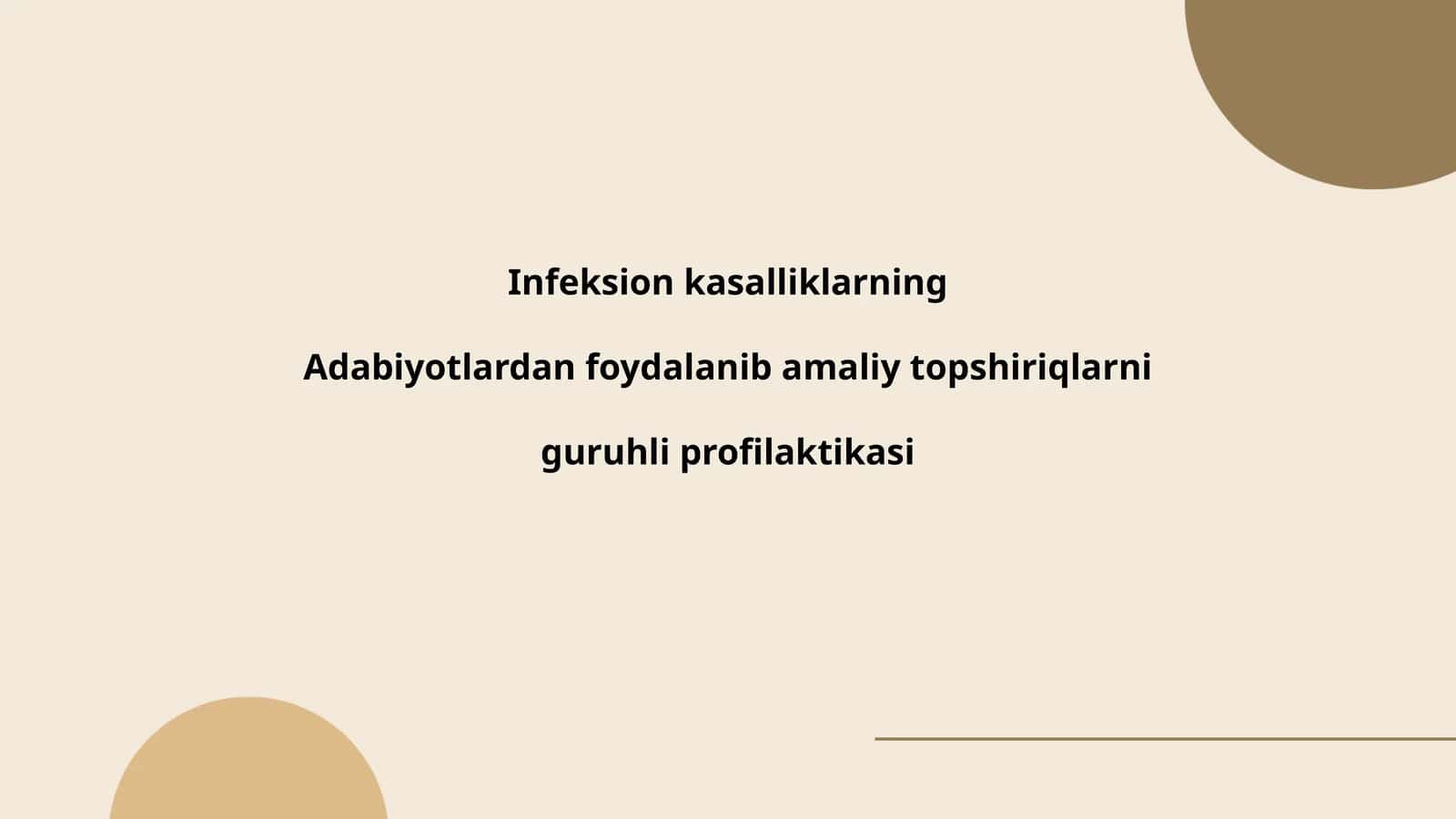Infeksion kasalliklarning guruhli profilaktikasi