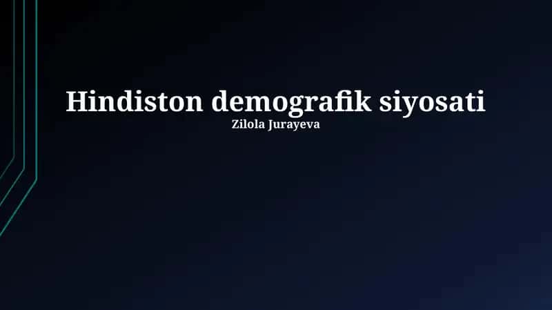 Hindiston demografik siyosati