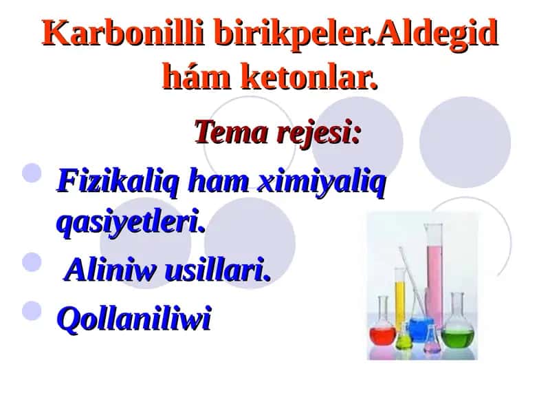 Aldegid hám ketonlar