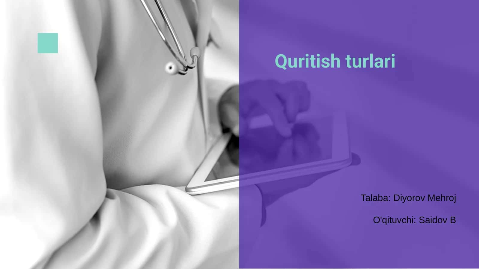 Quritish turlari