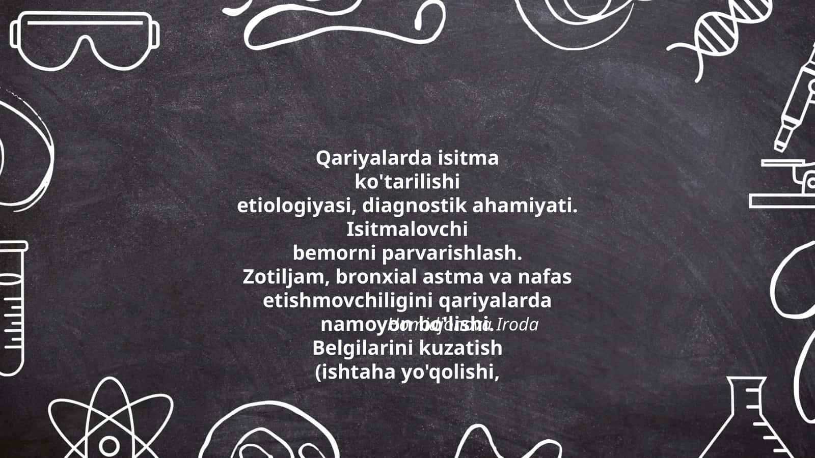 Qariyalarda isitma ko'tarilishi