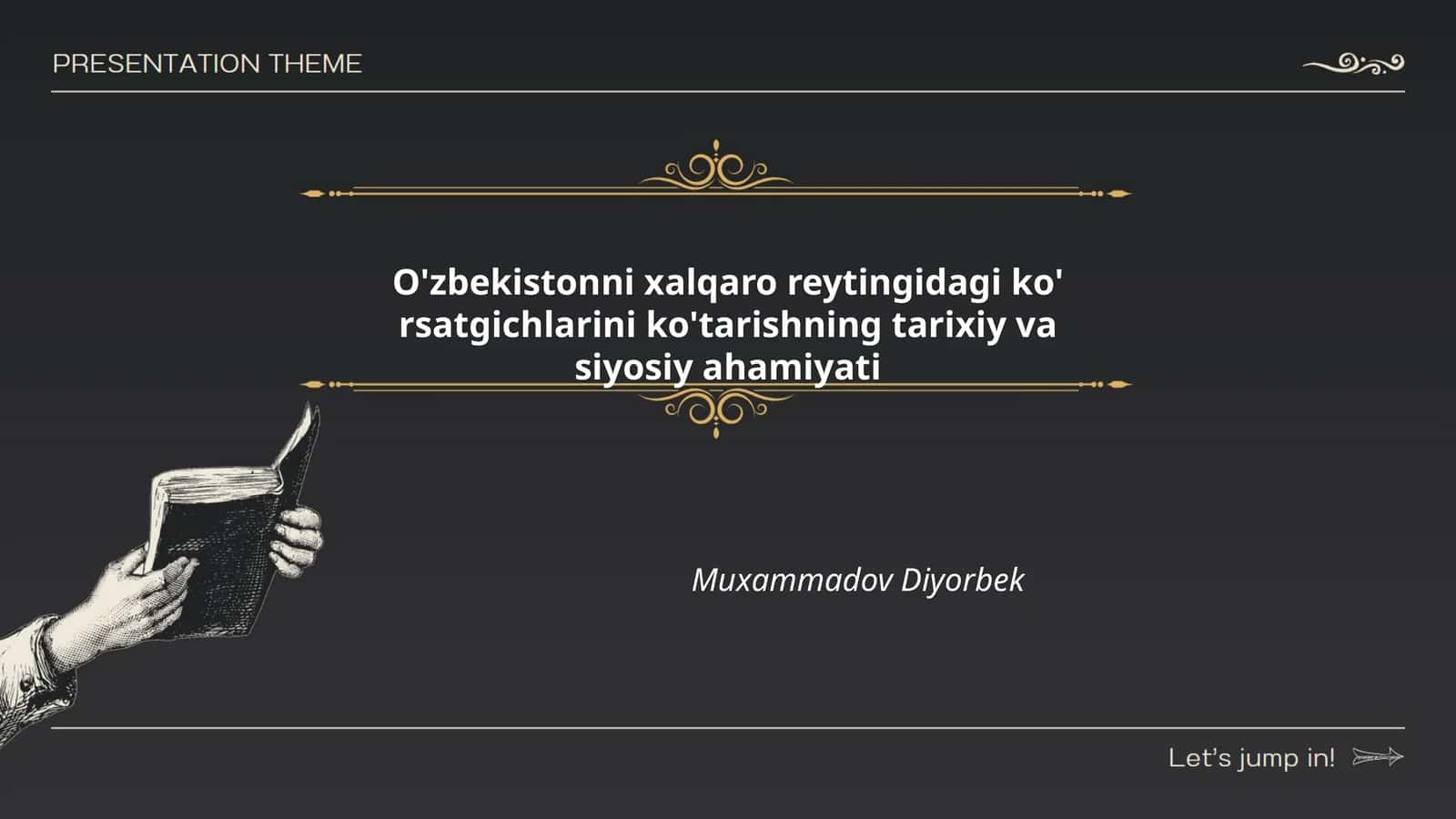 O'zbekistonni xalqaro reytingidagi ko' rsatgichlarini ko'tarishning tarixiy va siyosiy ahamiyati