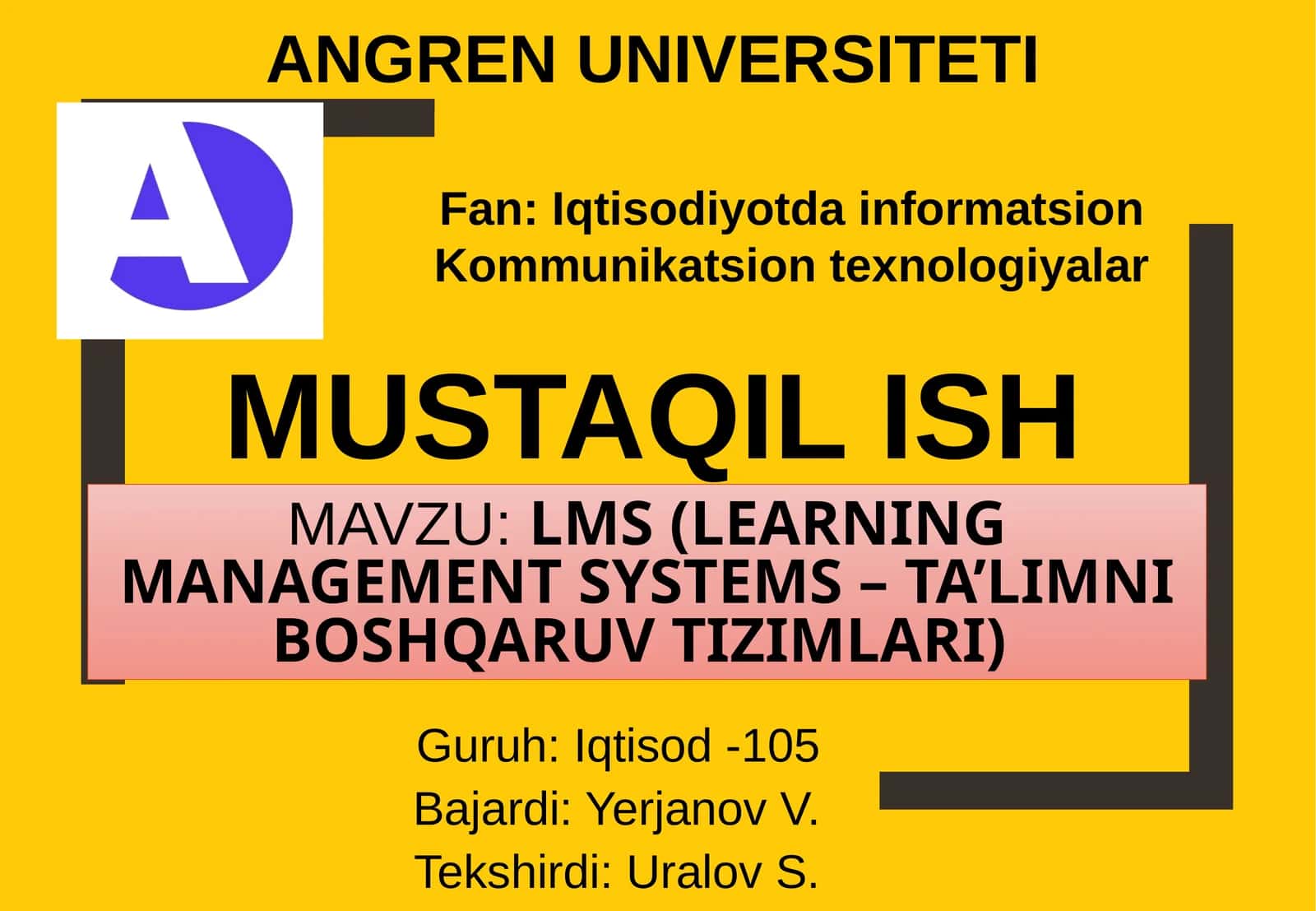 LMS (learning management systems – ta’limniboshqaruvtizimlari)