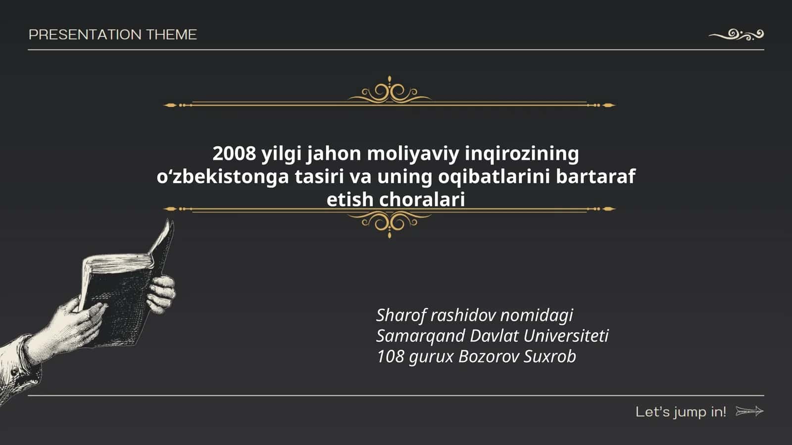 2008 yilgi jahon moliyaviy inqirozining o‘zbekistonga tasiri va uning oqibatlarini bartaraf etish choralari