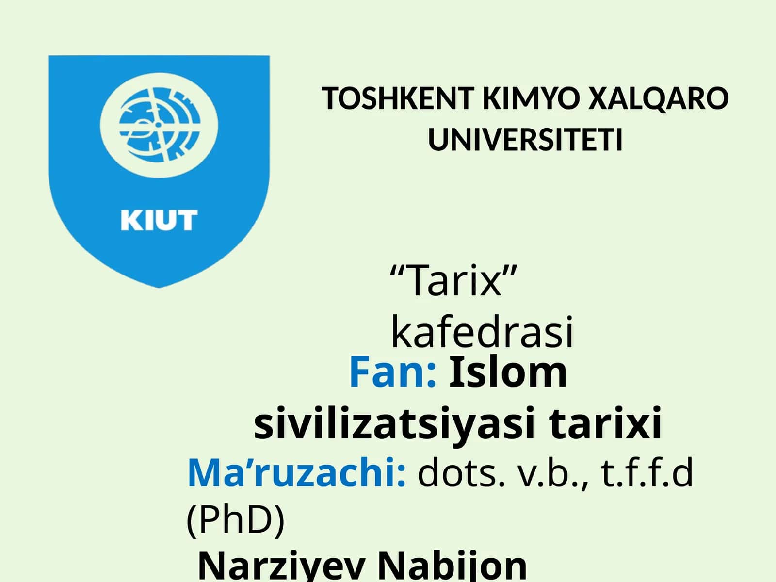 Islom sivilizatsiyasi tarixi