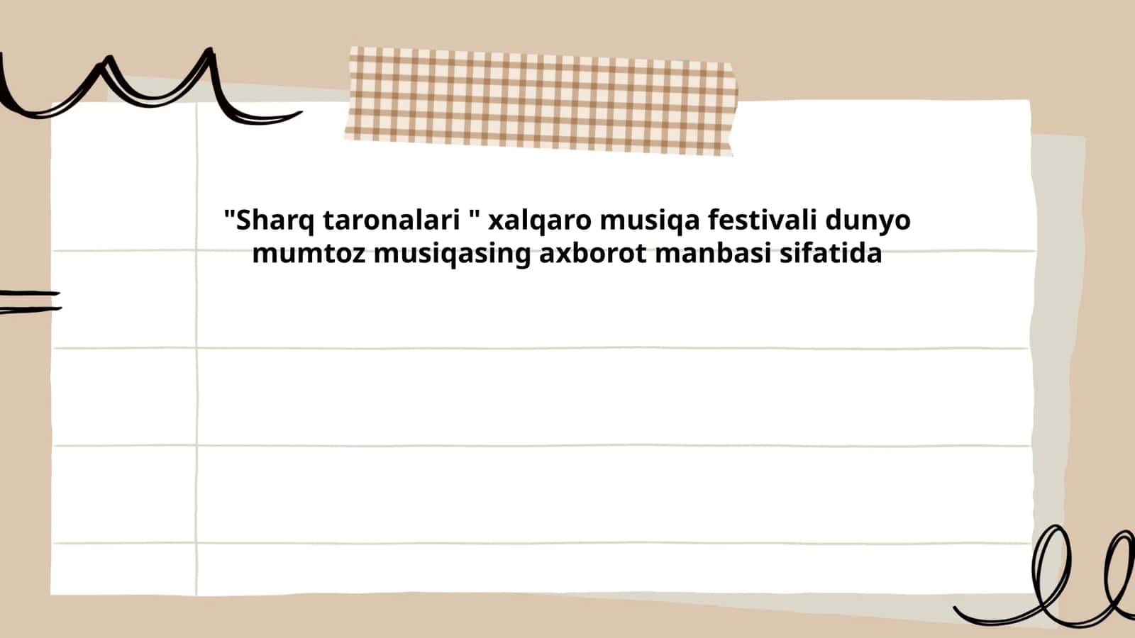 Sharq Taronalari festivali