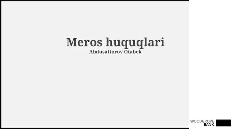 Meros huquqlari