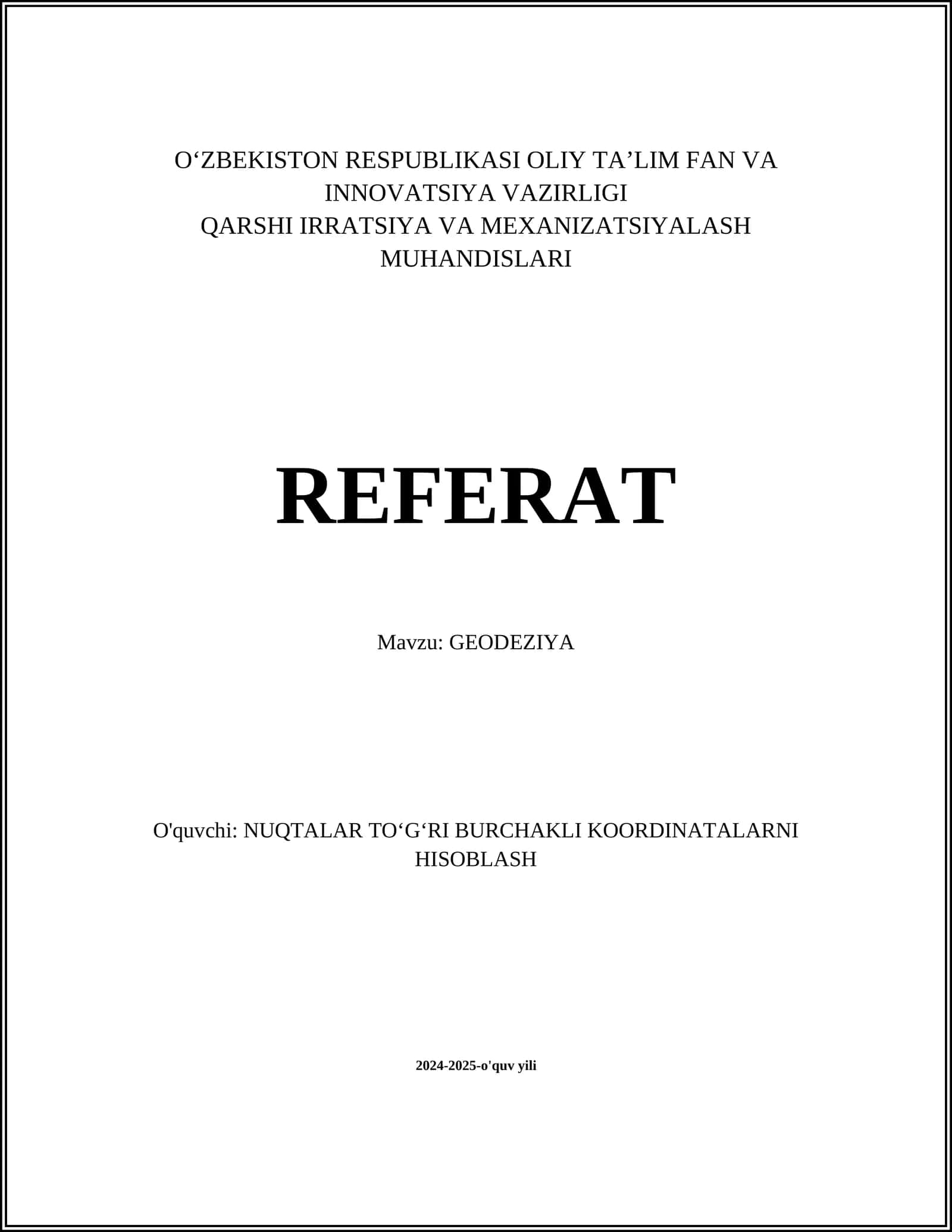 GEODEZIYA