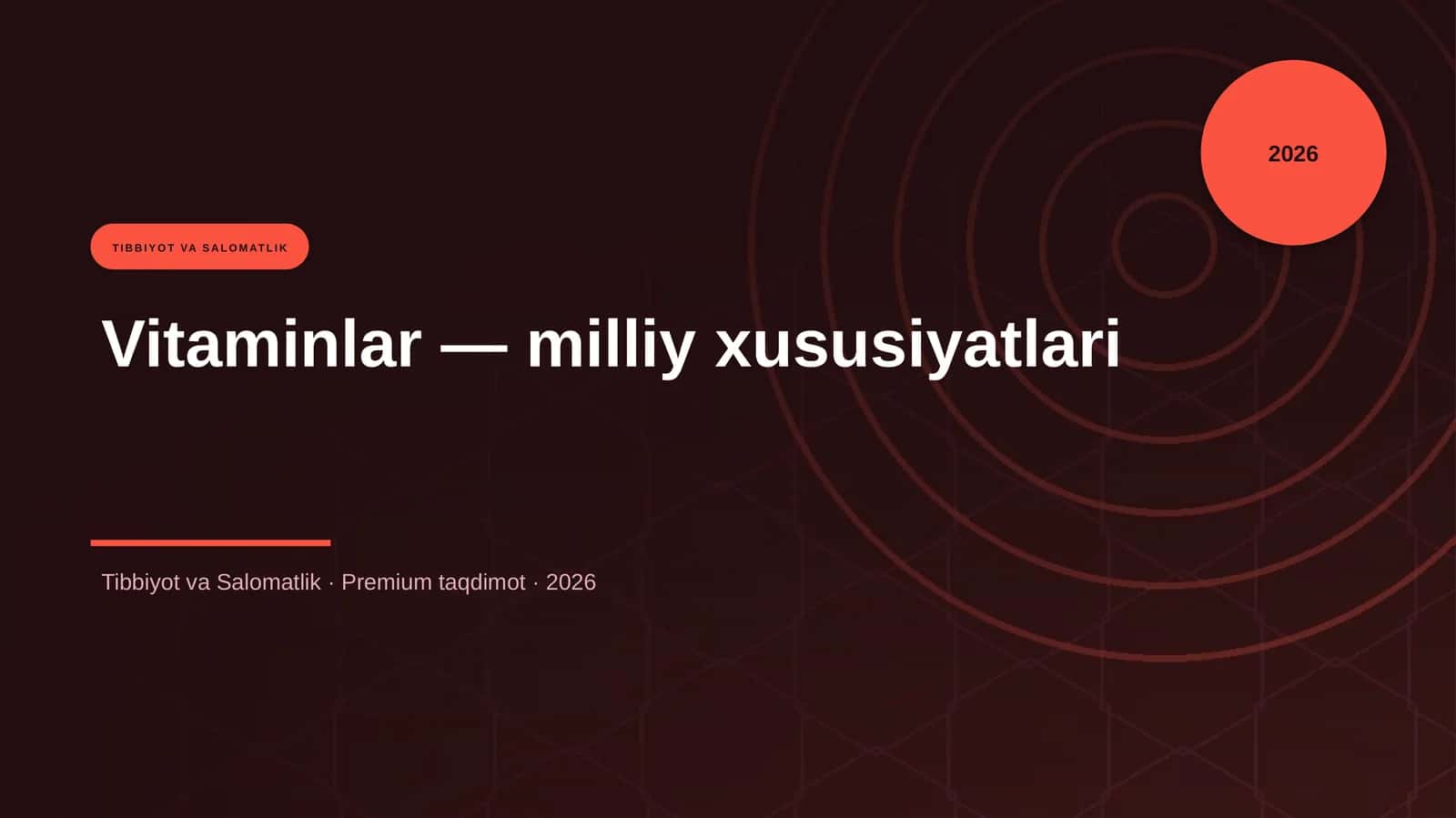 Vitaminlar — milliy xususiyatlari