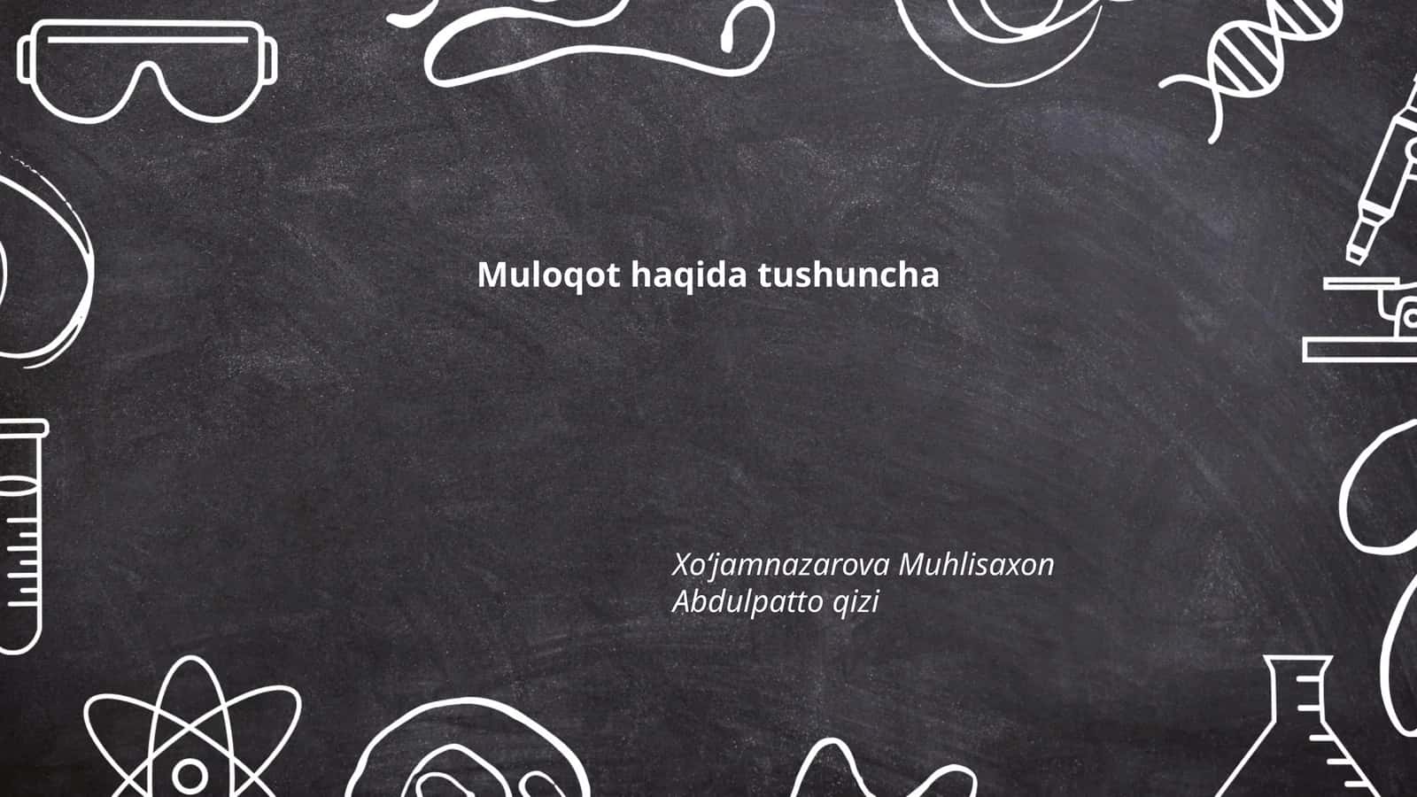 Muloqot turlari
