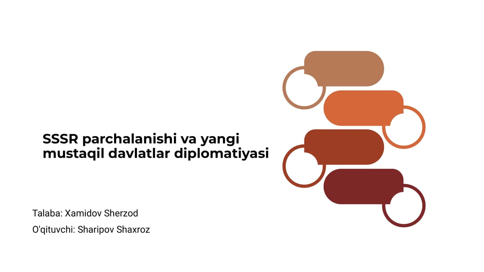 SSSR parchalanishi va yangi mustaqil davlatlar diplomatiyasi
