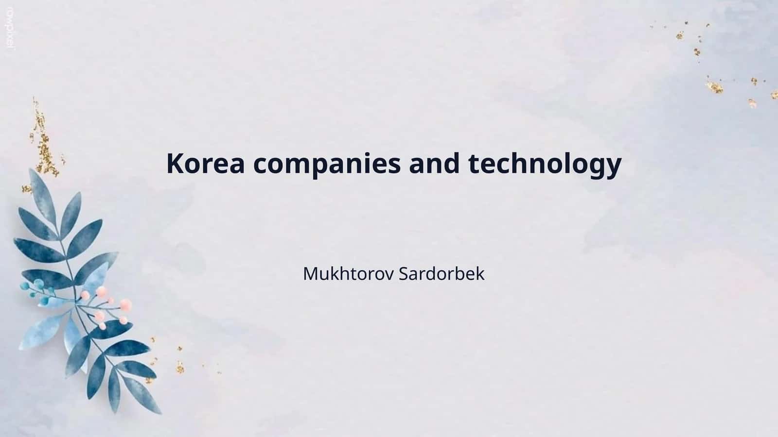 Korea companies and technology