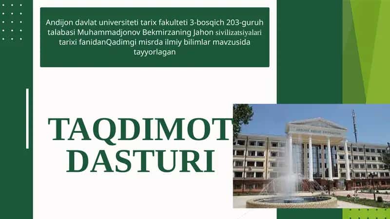 Qadimgi misr ilm fani
