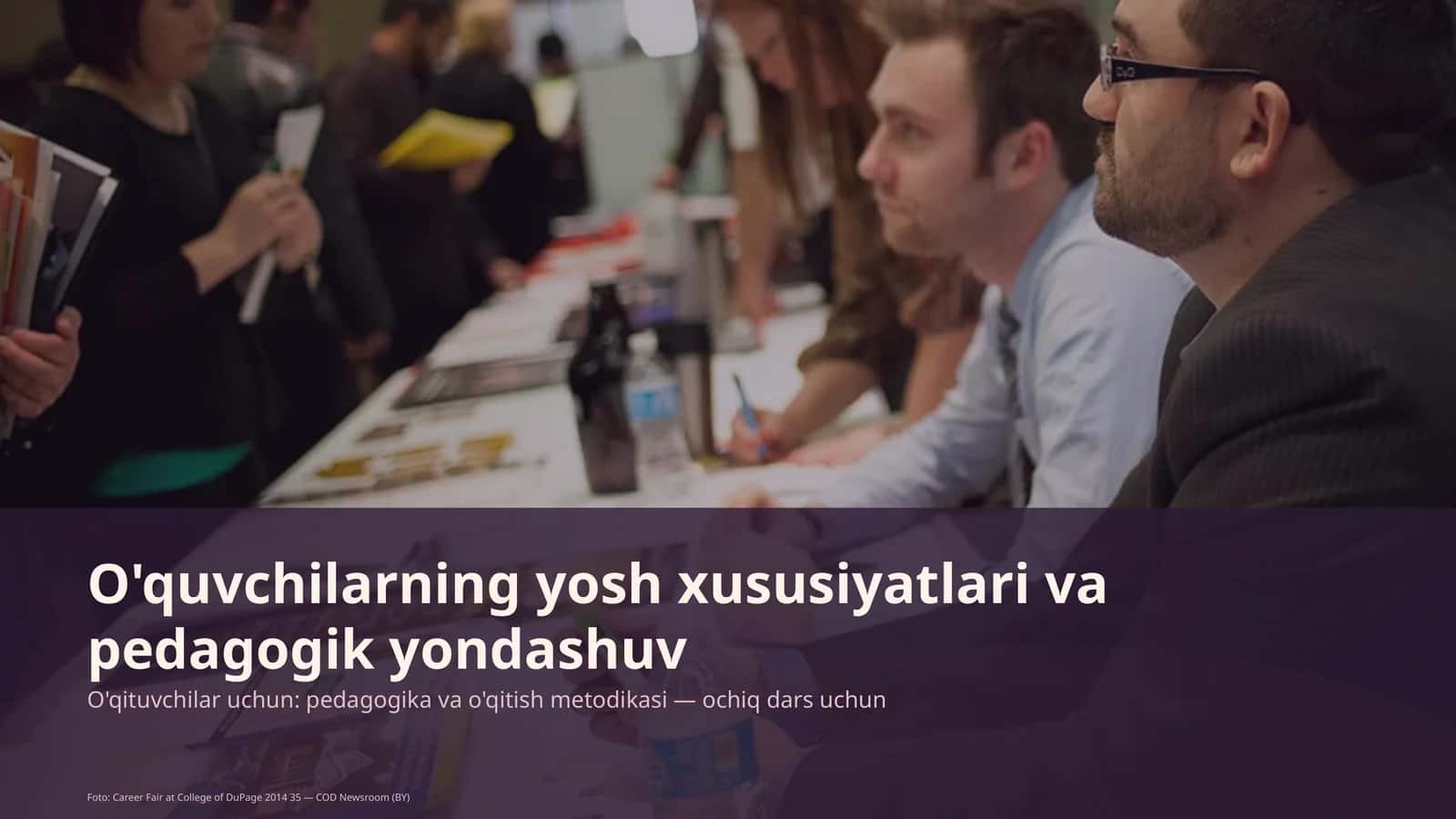 O'quvchilarning yosh xususiyatlari va pedagogik yondashuv