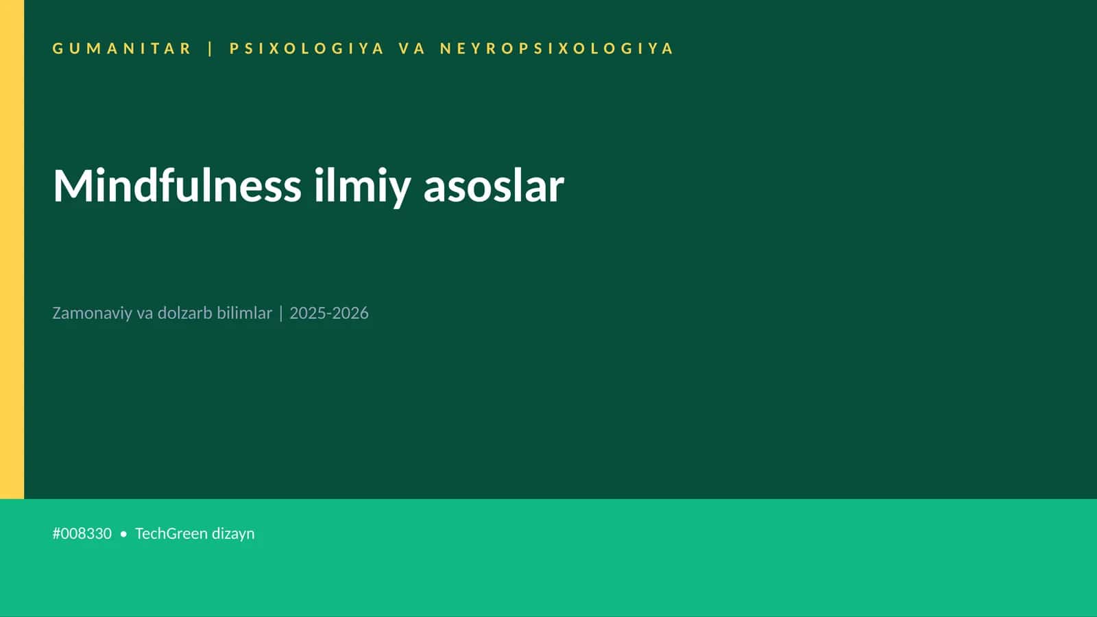 Mindfulness ilmiy asoslar