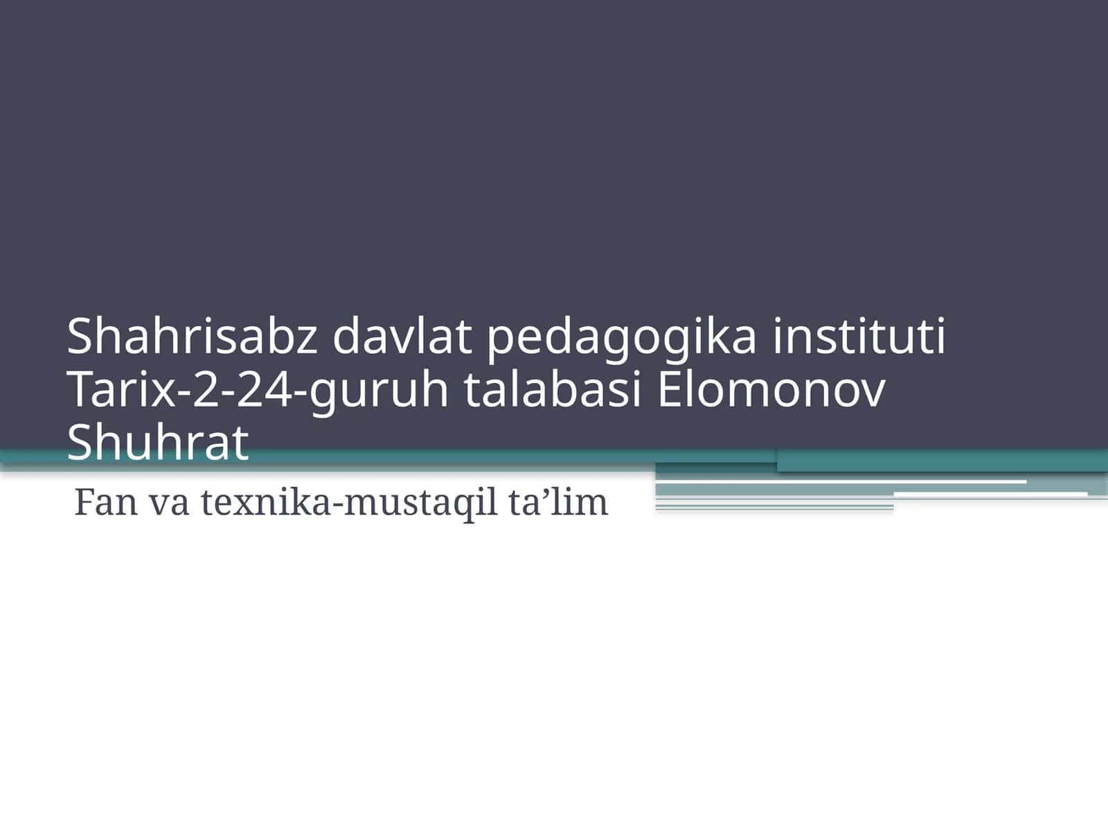 Antik davr ilmiy tafakkurning rivojlanishi