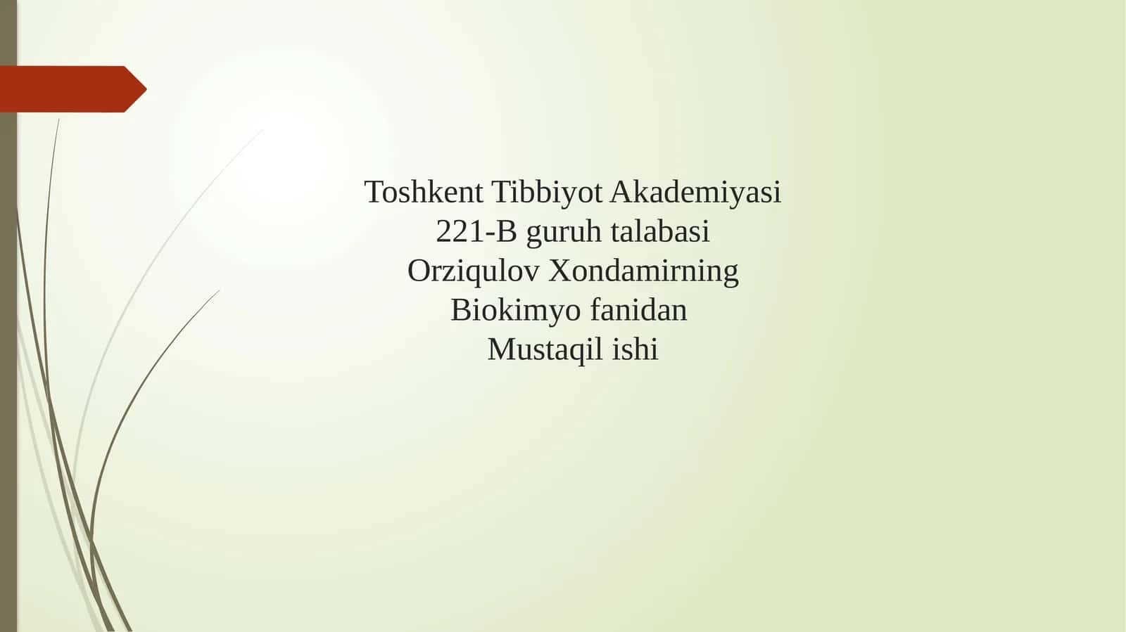 Keratinfosfokinazaning izoshakllari va ularni aniqlashning klinik ahamiyati. Miopatiyalar. Mushaklarning innervatsiyasi. Miokard infarktining ertavakech biokimyoviy tashxisi