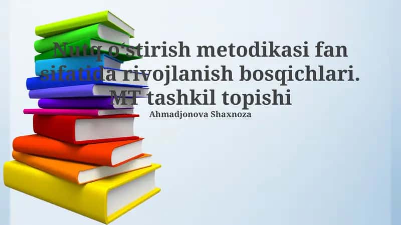 Nutq rivojlanishi metodologiyasi