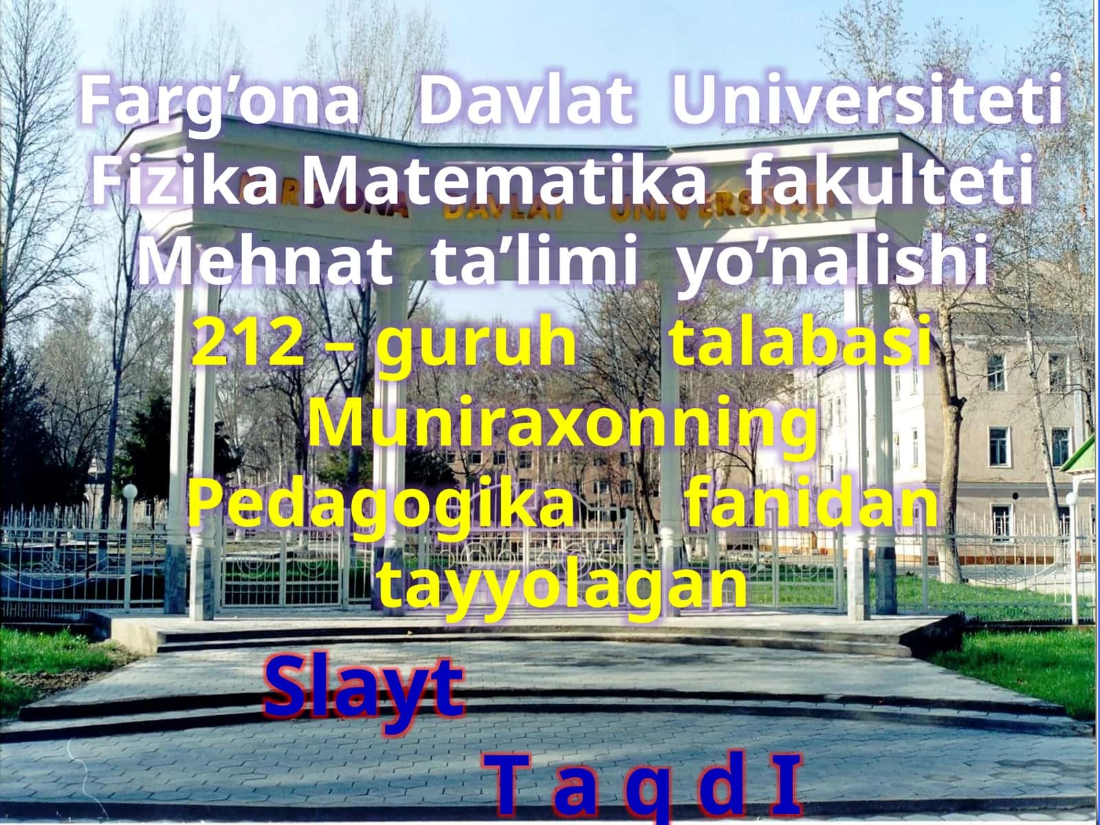 Boshlang’ichta’limvasporttarbiyaviyishyo’nalishi