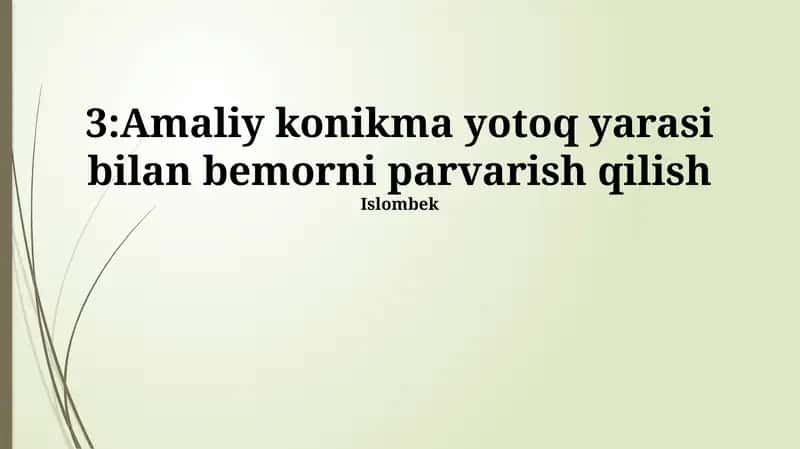 Yara Davolashning Zamonaviy Usullari
