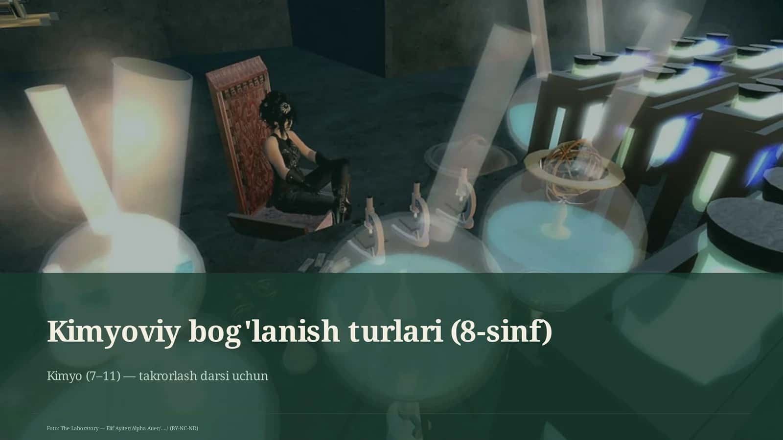 Kimyoviy bog'lanish turlari (8-sinf)