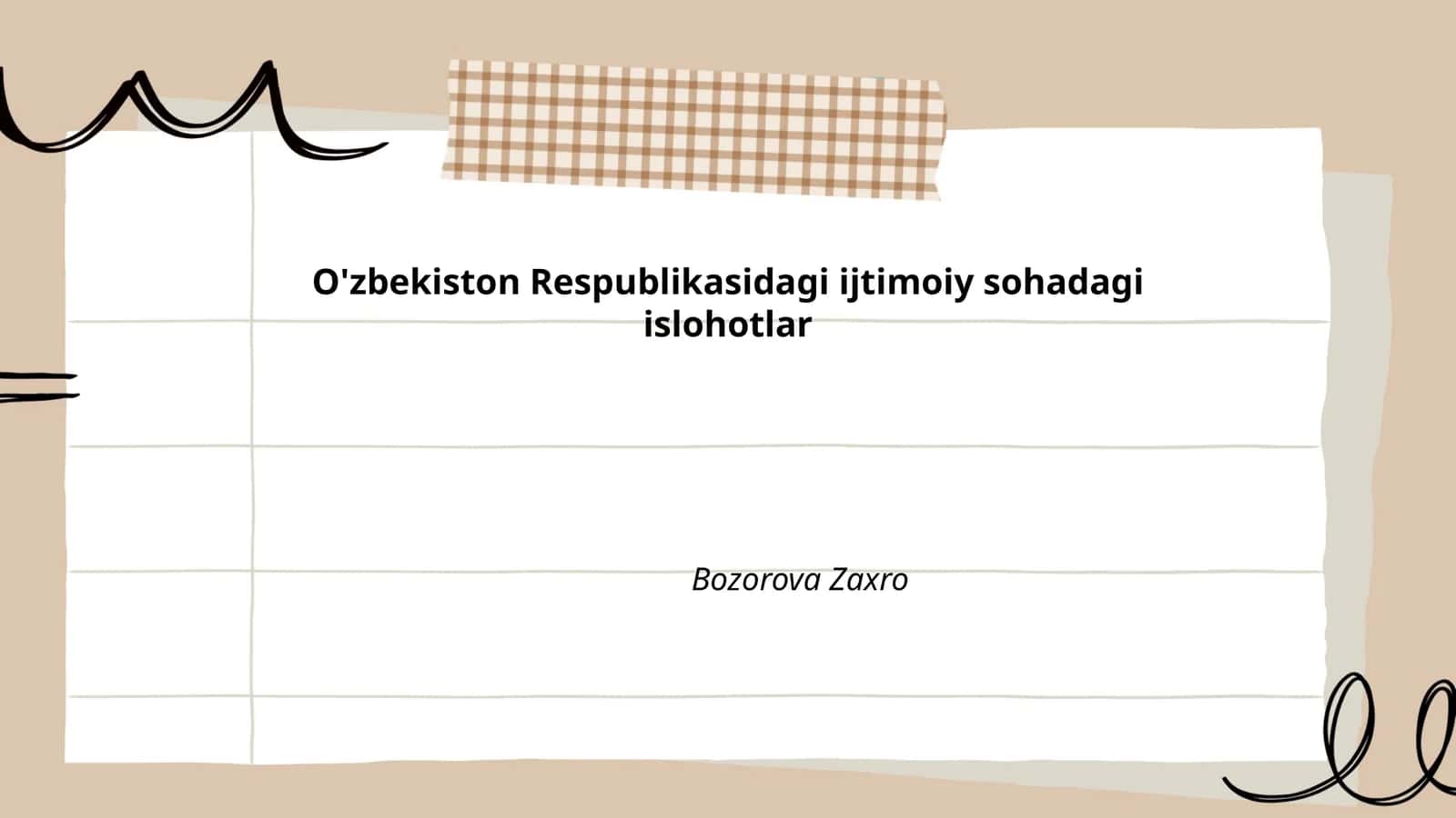 Ta'lim tizimidagi islohotlar