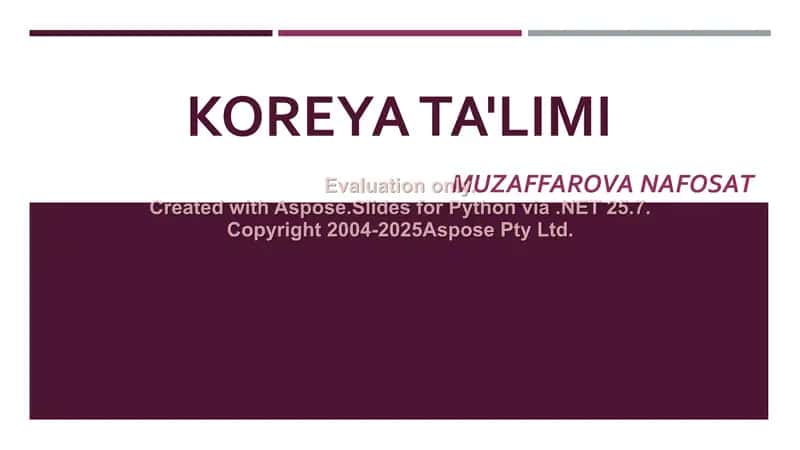 Koreya ta'limi