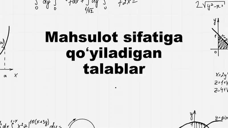 mahsulot sertifikatlash