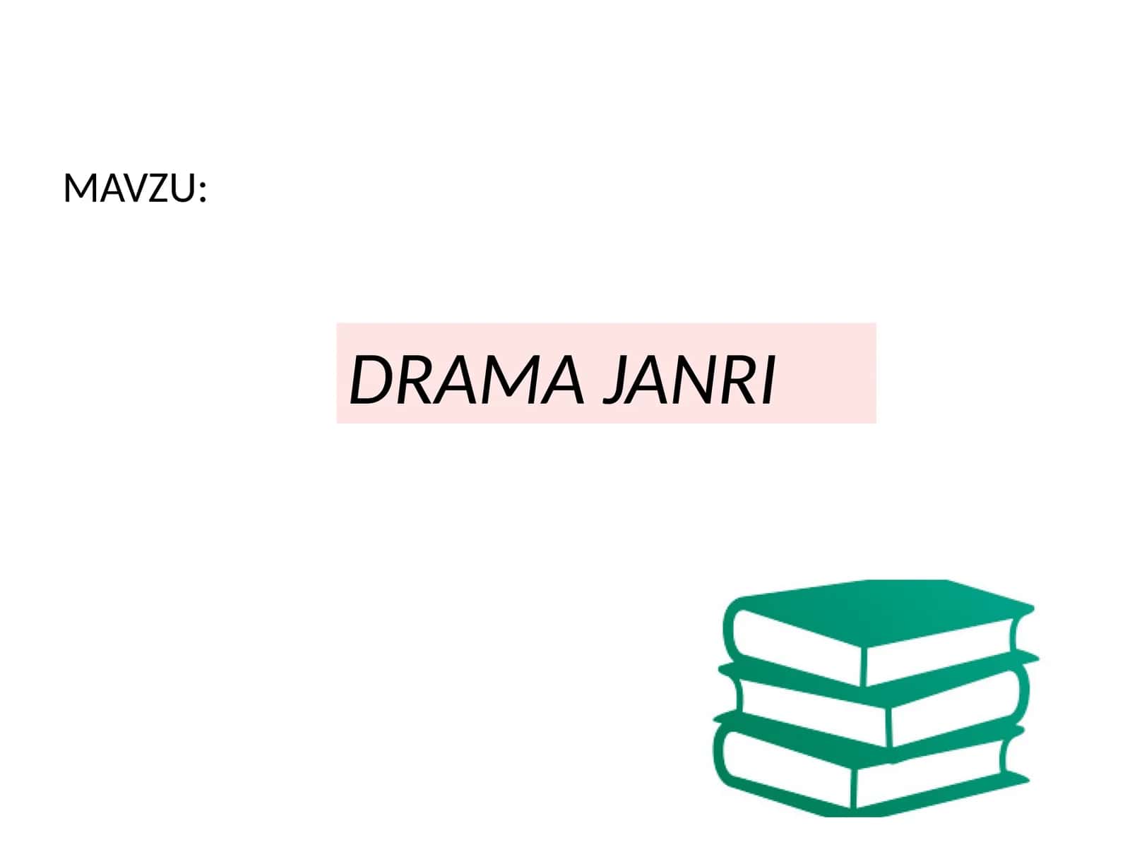 DRAMA JANRI