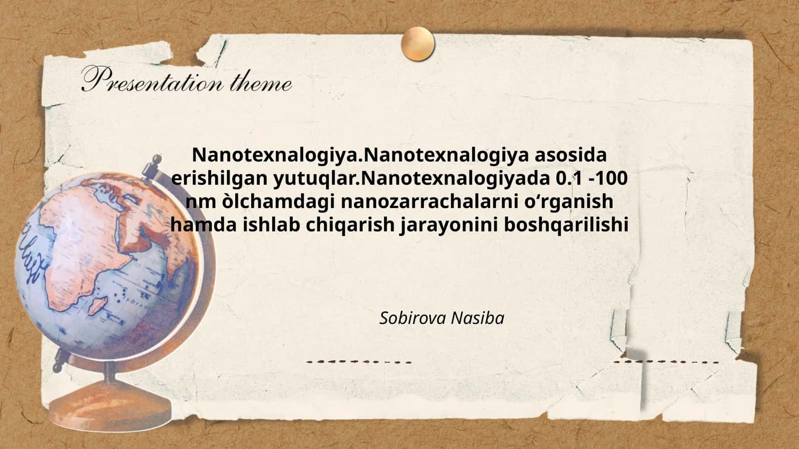 Nanotexnalogiya