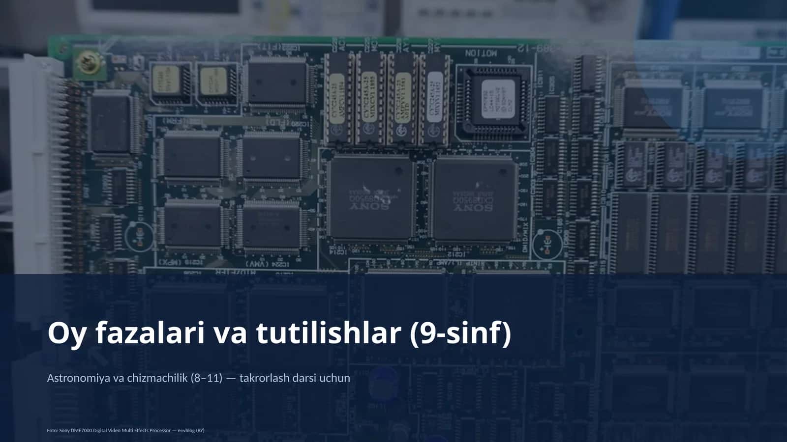 Oy fazalari va tutilishlar (9-sinf)