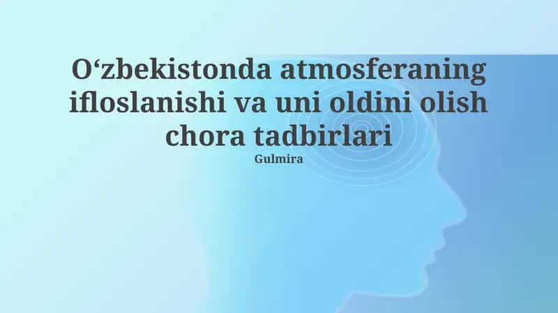 O'zbekistonda havo ifloslanishi: Manbalar, Ta'sirlar va Monitoring